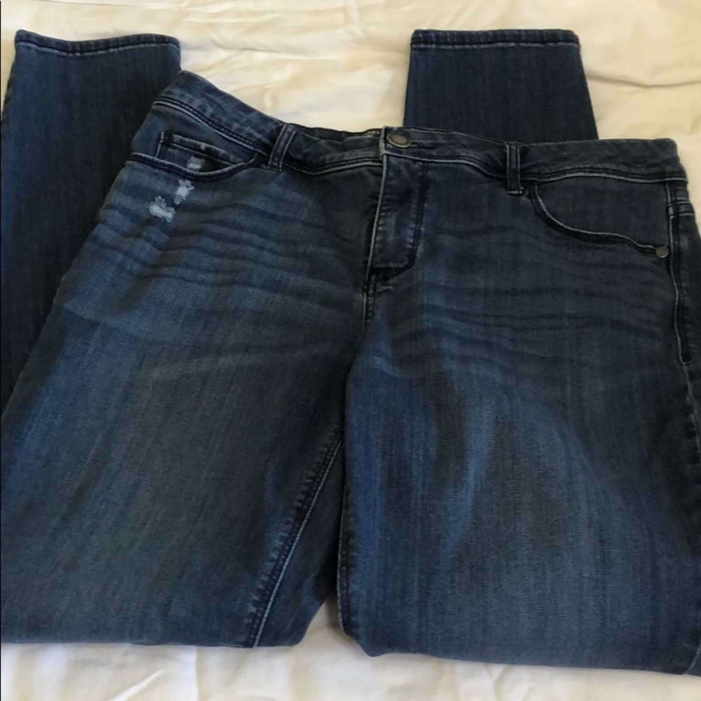 Vera wang skinny mid rise jeans